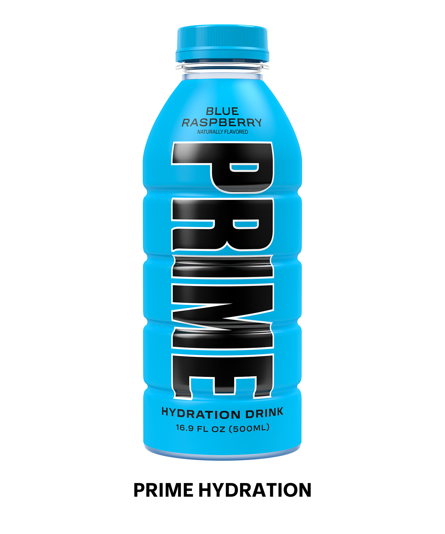 A Prime Hydration drink in flavor blue raspberry.